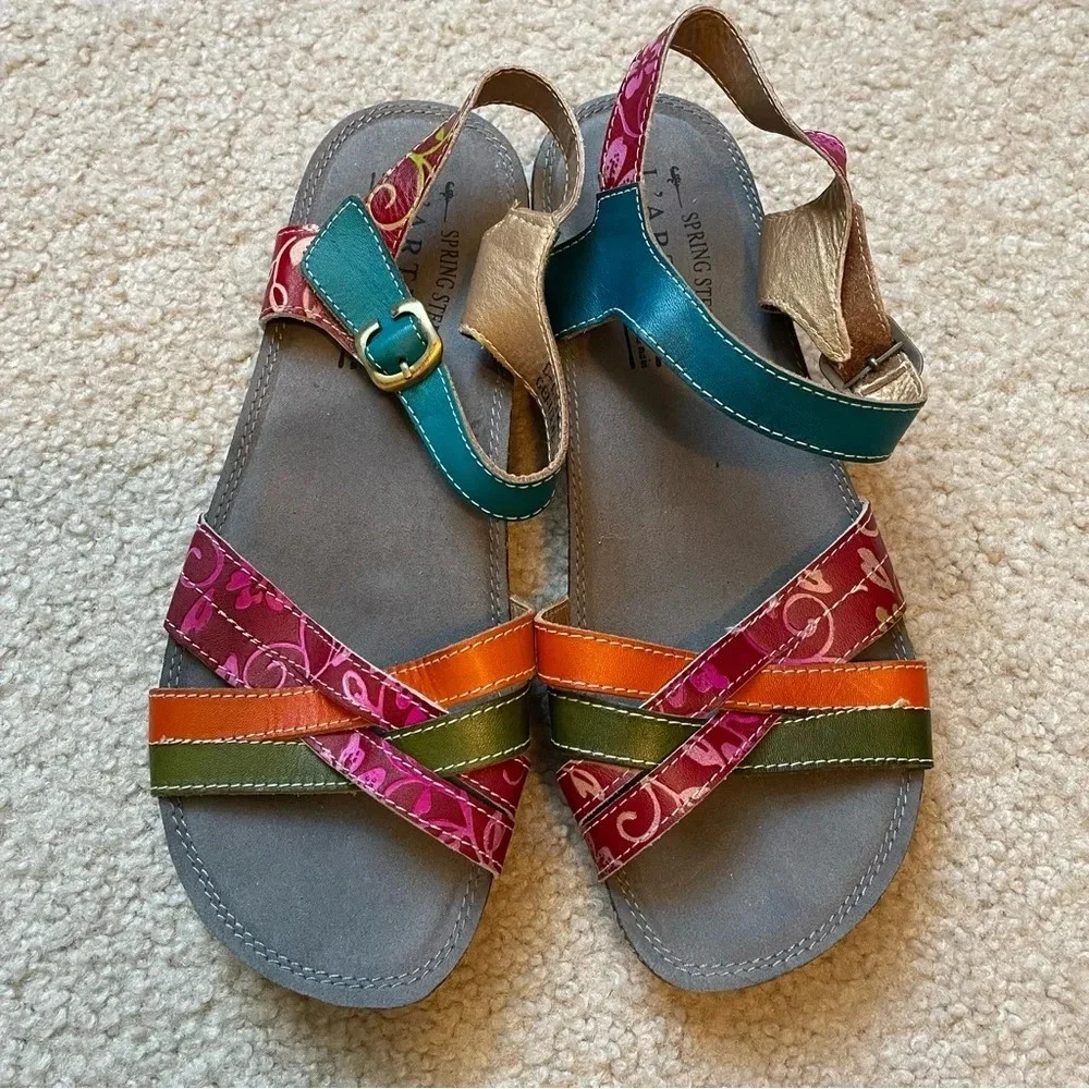 L’Atiste Spring Step‎ Leima Leather Artsy Sandals